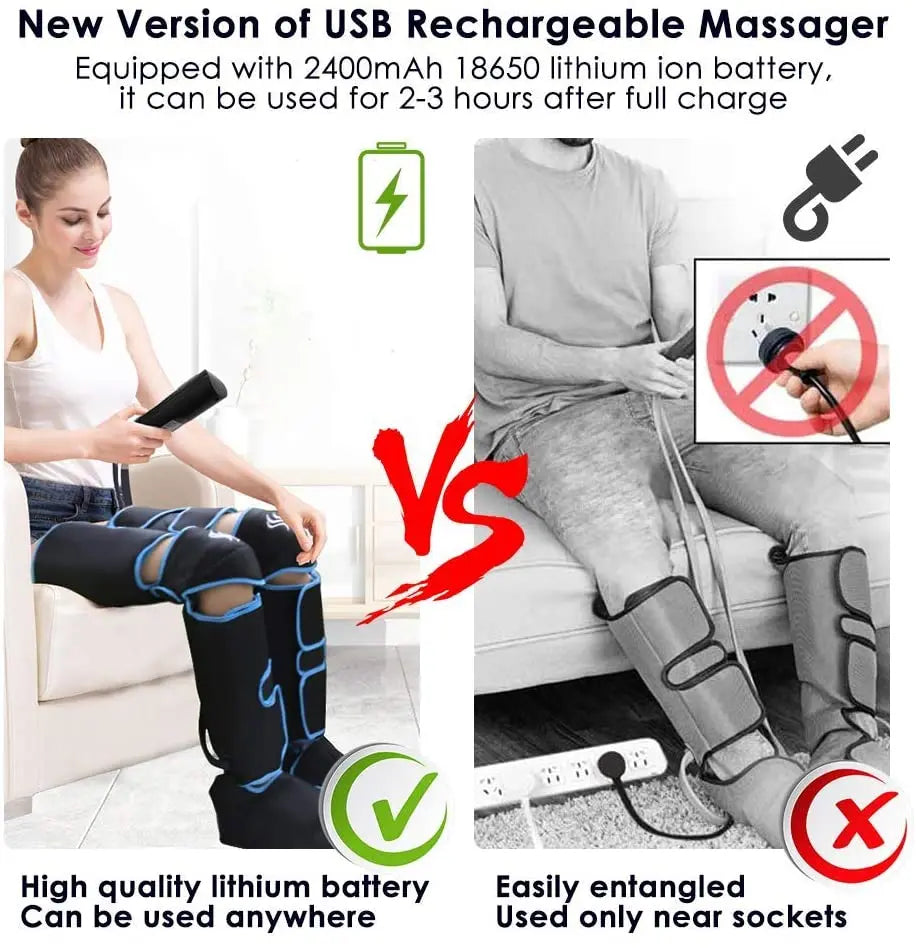 Komua 09 · Beinmassagegerät mit Luftkompression