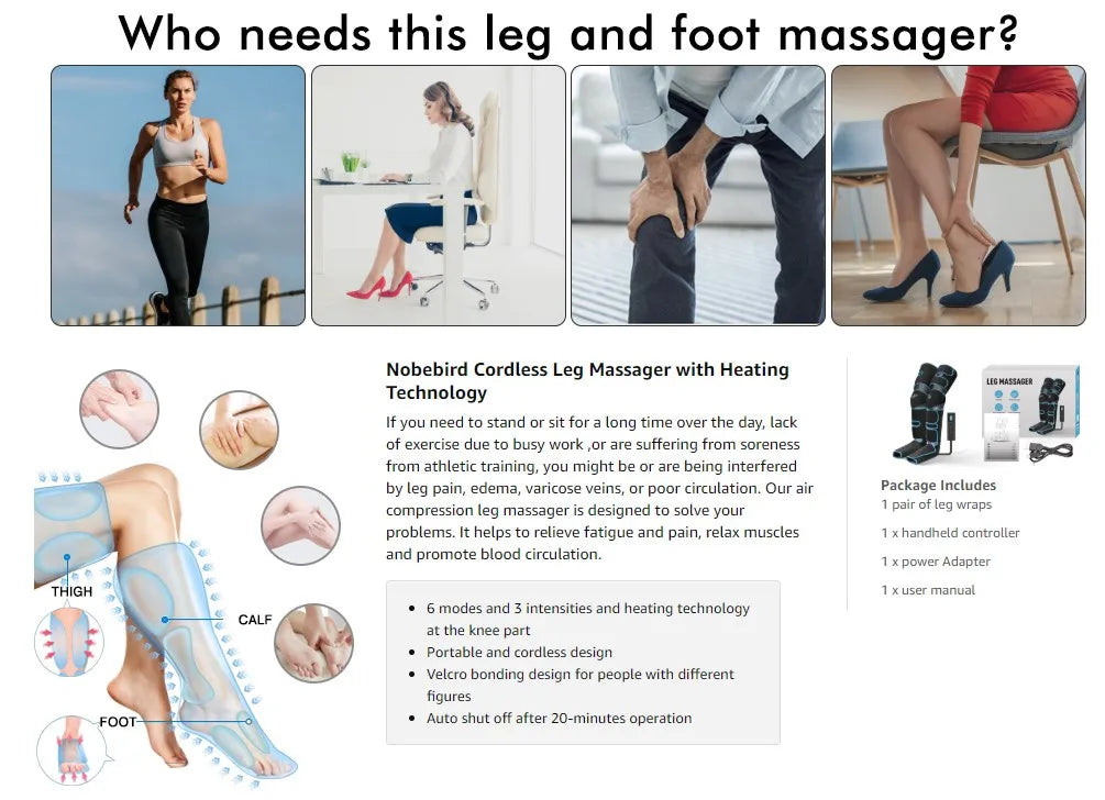Komua 09 · Beinmassagegerät mit Luftkompression