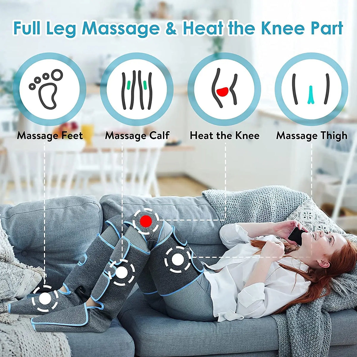 Komua 09 · Beinmassagegerät mit Luftkompression