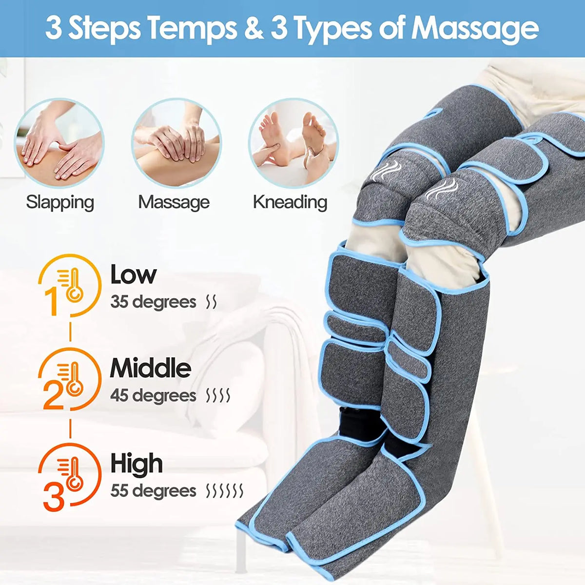 Komua 09 · Beinmassagegerät mit Luftkompression