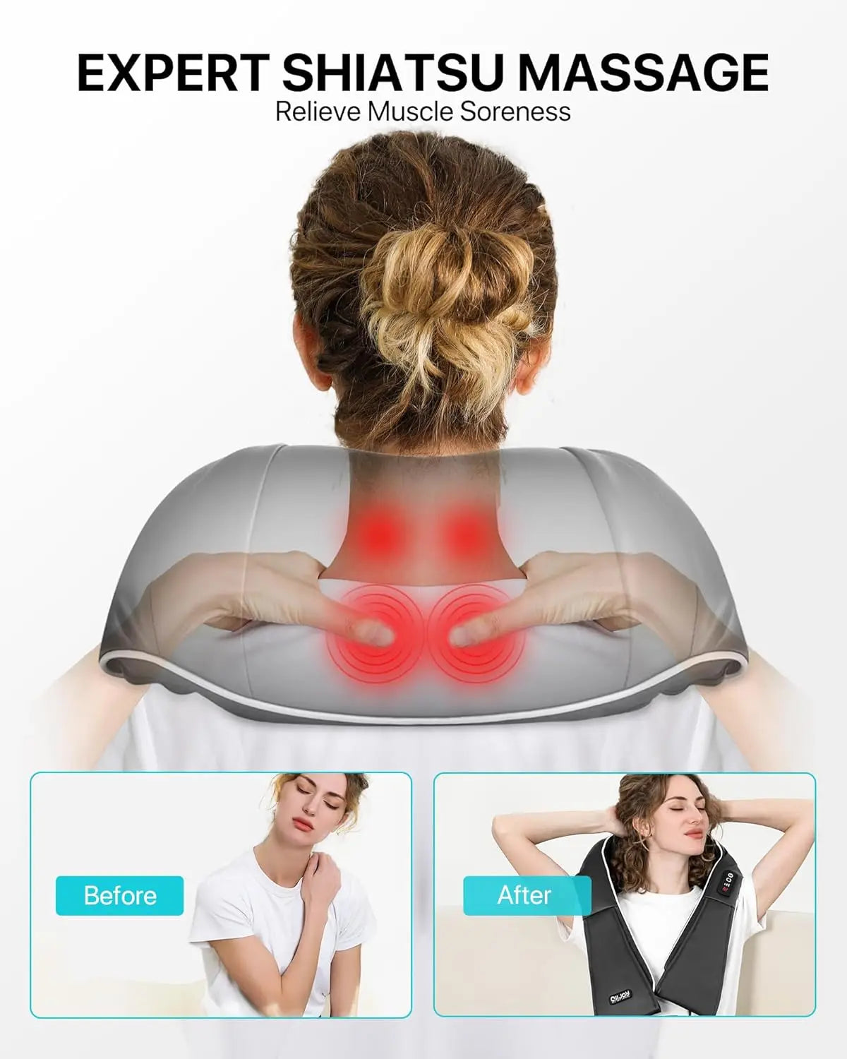 Komua 08 · Wrap-Around Shiatsu Massager
